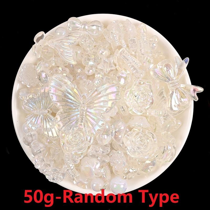 50g Kristall Glitzer Gelee Kleber DIY Handyhülle Dekoration Diy Haarnadel Sahne Kleber Zubehör Simulation Kuchen Materialtasche