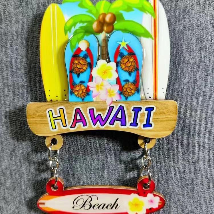 USA Refrigerator Magnet Souvenir - Statue of Liberty, NYC, LA, SF, Hawaii, Boston