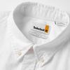 Timberland Einfarbig Marke Logo Druck Elastisch Bequem Langarm Shirt Herrenhemden Weiß A2ERT-100