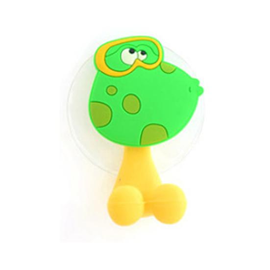 Cute Animal Silicone Toothbrush Holder Bathroom Wall Hanger Sucker Hook Stand