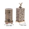 Alloy Censer Incense Holder Square Cylinder Vertical Incense Burner Indoor Aromatherapy Home Ornament Chinese Incense Burners