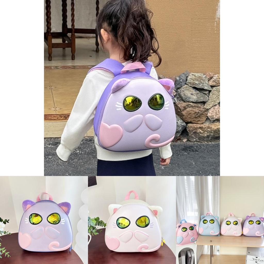 Adorable Cat Design Toddler Backpack For Boys And Girls With Sunglasses Fun Style
