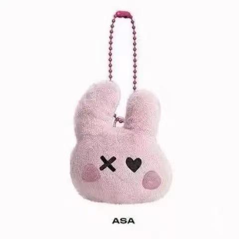 Baby Monster Inspired Plush Keychain Cute Animal Keyring Key Holder RAMI AHYEON RORA ASA Bag Accessories Fans Gift