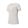 Fitness Classic Minimalist Basic Solid Color Breathable Short Sleeve T-Shirt Women Tops Cloud-Gray A51W621104FGY
