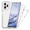 For ZTE Axon 60 Lite Case Precise Cutouts Acrylic TPU Clear Phone Cover with Laser-printed Film