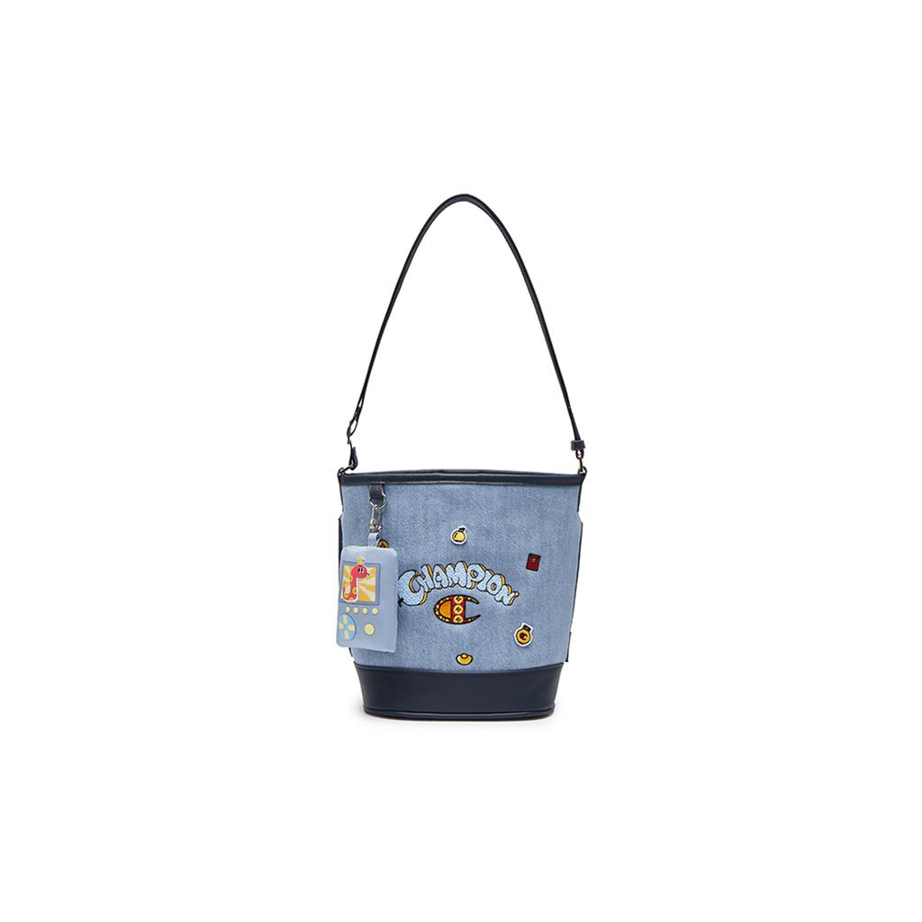 New Champion Fabric Portable Crossbody Bag Shoulder Bag Medium Size Unisex Milk White/Ash Red Medium Blue Denim/Navy U5AACPU02