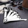 With Scale Measuring Spoon Set Stainless Steel Kitchen Measuring Cup  Seasoning Measuring