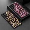 Leopard Print Case For Samsung Galaxy S26 Ultra S25 FE S24 S23 S22 Plus S21 FE Thin Ring Hybrid TPU+PC Magnetic Matte Cover