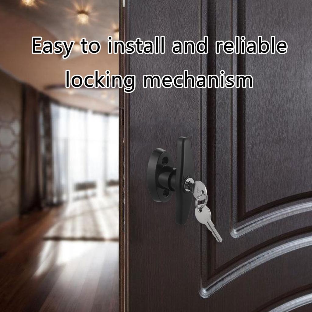 Metal Shed Door Latch Lock with Extended Stem Outdoor Shed Lock with 99mm Handle Upgrades for Chicken Coops & Sheds