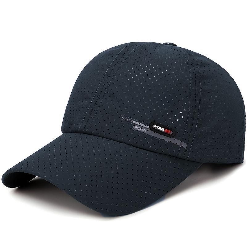 Sport Baseball Cap Breathable Sunshade Hiking Travel Golf Cap Summer Quick Dry Sweat Absorb Adjustable Unisex Running Hat