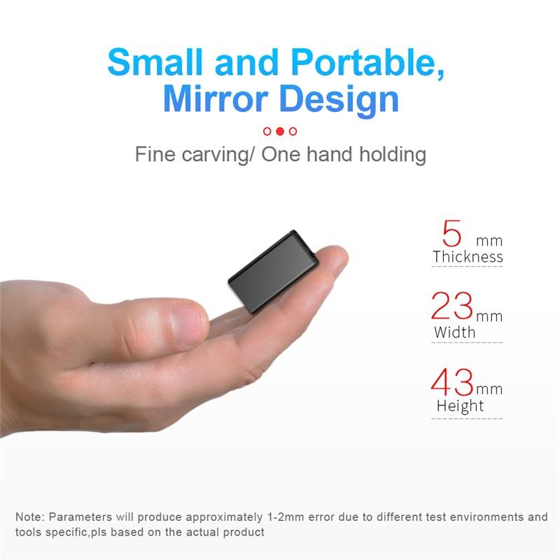 4-64GB Compact Digital Voice Recorder - Miniature Voice Portable Voice-Activated Recorder with Noise Reduction Function and MP3 Player