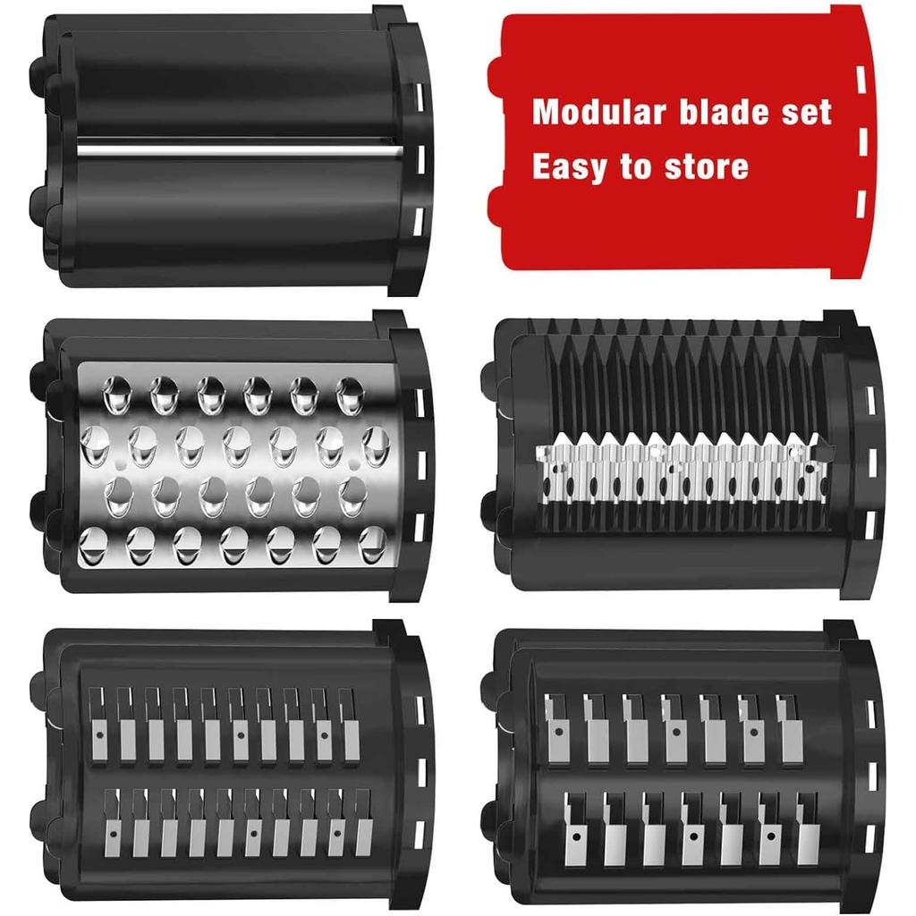 Multifunction Vegetable Cheese Slicer Shredder Cutter Shred Kitchen Grater Peeler Attachment For 3.5QT 4.5QT 6QT 7QT 8QT