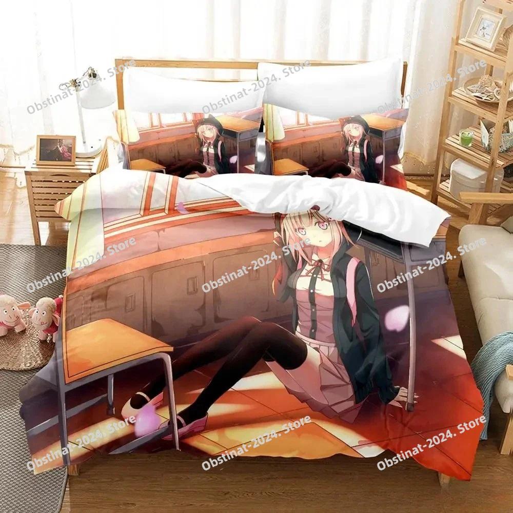 Neues Danganronpa V3 Bettwäscheset Einzelbett Twin Full Queen King Size Bettset Erwachsener Kind Schlafzimmer Bettbezug Sets 3D Druck Anime Bett