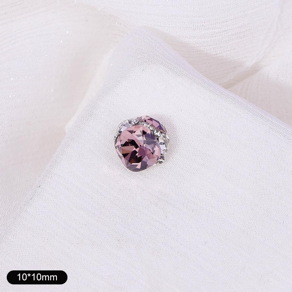 Nail Art Jewelry High-Quality Fat Square Handmade Stacking Diamond Finished Diamond Nail Art Diamond Jewelry K9 Crystal Nail Art Diamond