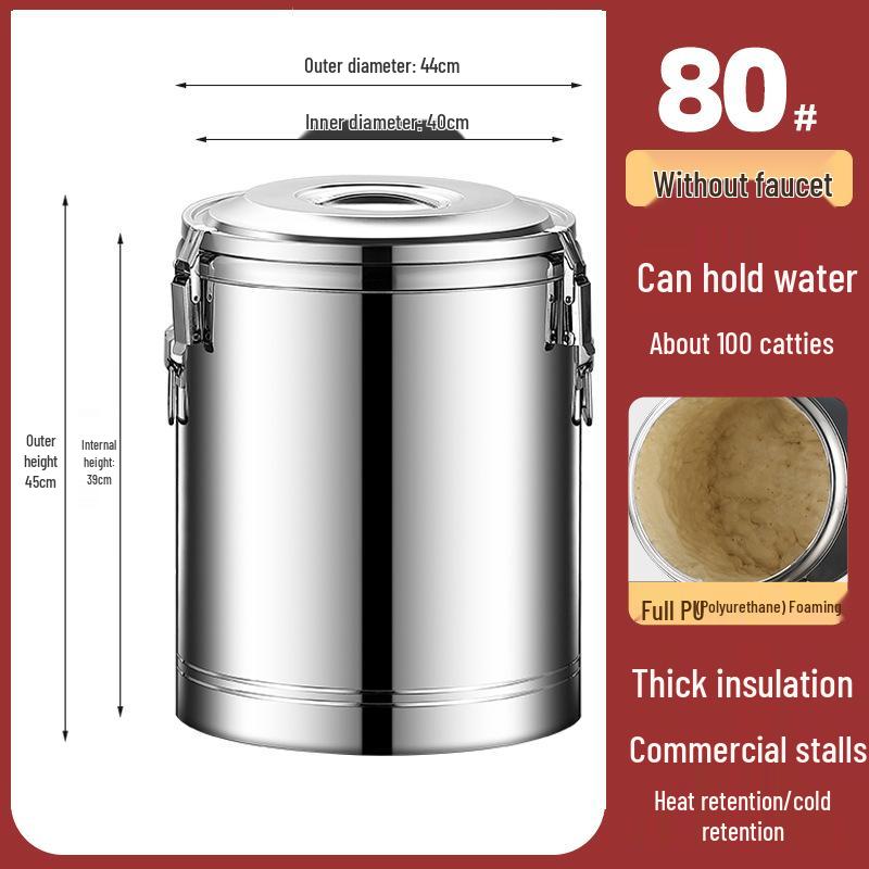 304 Stainless Steel Insulated Multi-Purpose Bucket for Beverages and Food