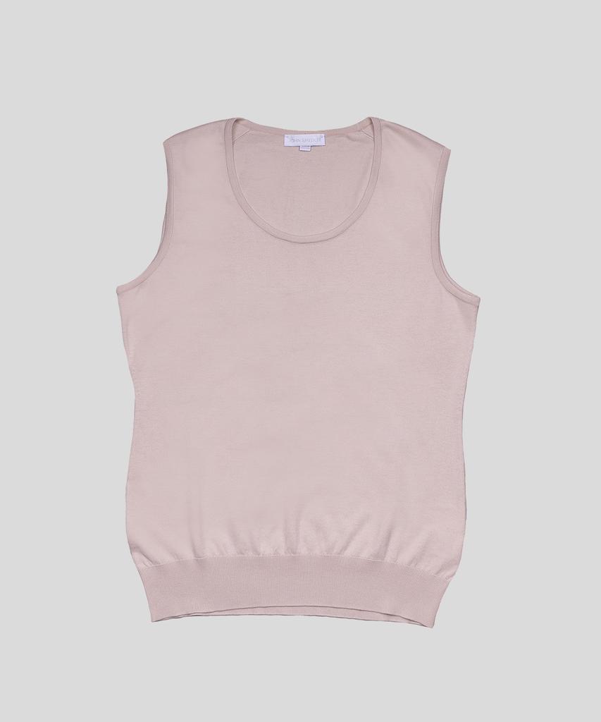 Jonseumedeulli Sail Classic Round-Neck Sleeveless Sea Island Cotton Knit Heritage 7 Colors (A Type)