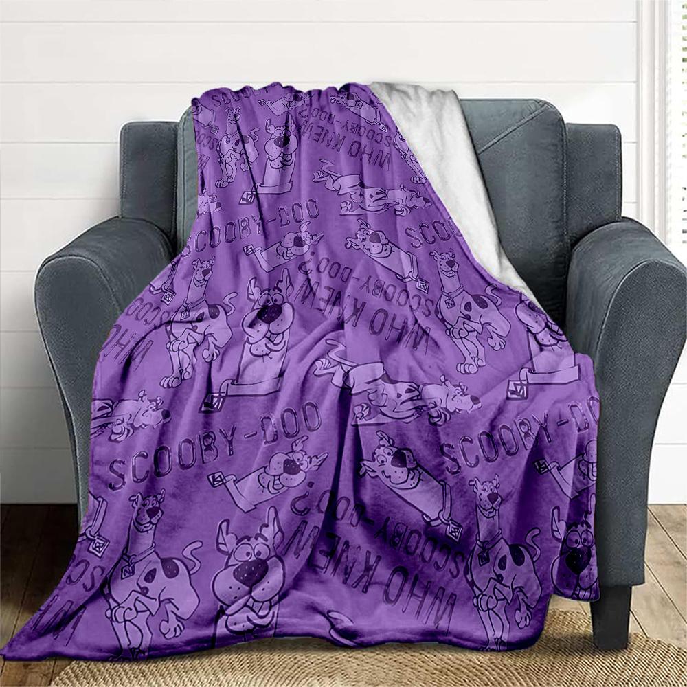 1 Stück Scooby-Doo Outdoor-Decke Leichtes Flanell, Weich & Warm, Ganzjahres, Outdoor, Camping, Wohnzimmer, Büro, L1106105