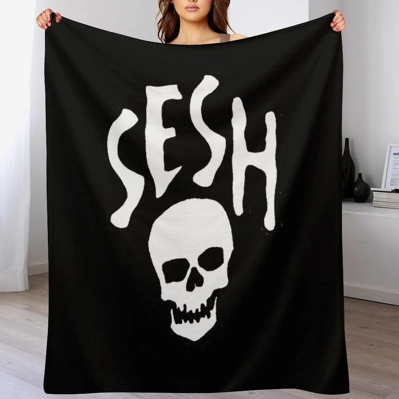 SESH BONES Throw Blanket Fade Resistant Durable Throw Blanket 102x76cm(40x30in)