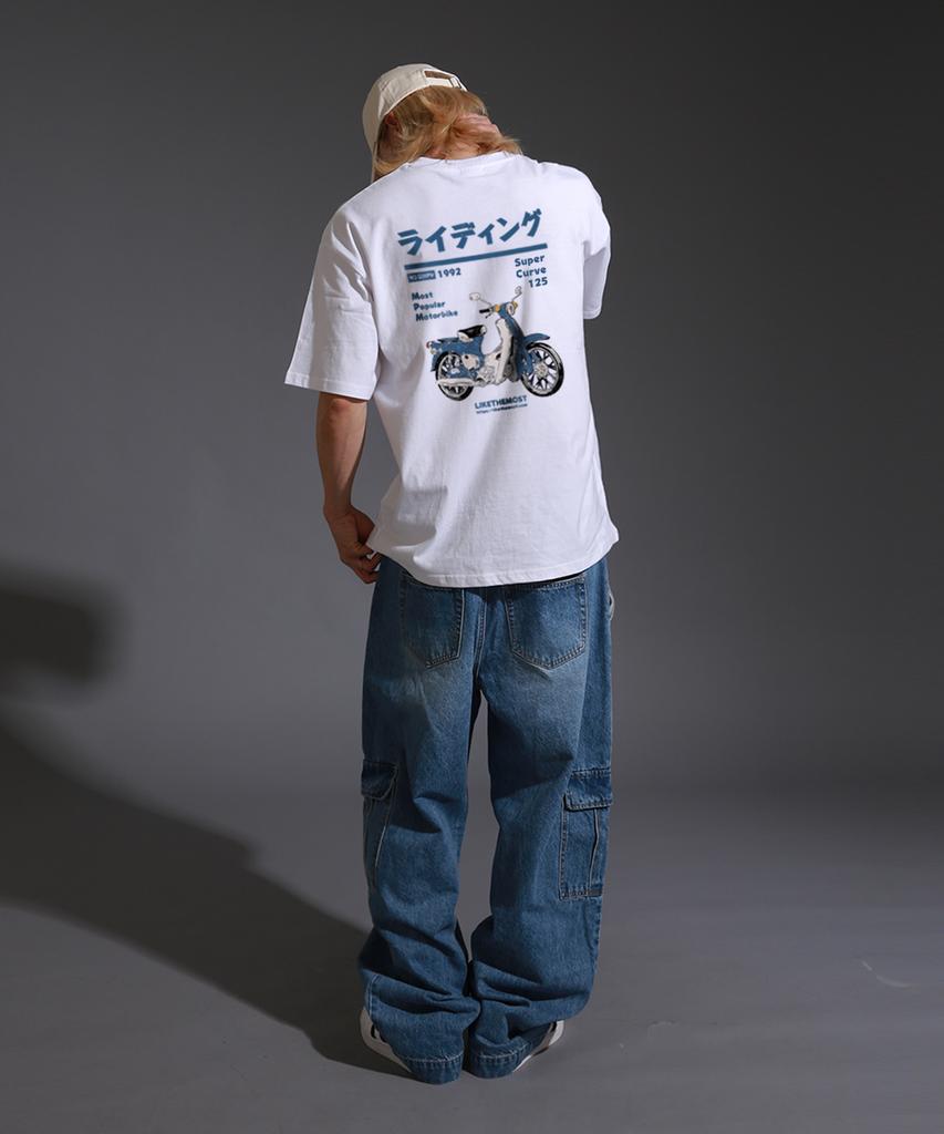 LIKE THE MOST Riding Bike Overshirt 3 Colors