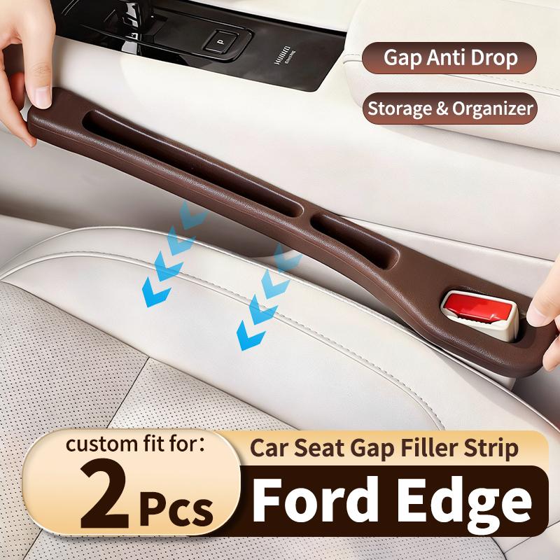 Car gap filler strip for Ford Edge Car Seat Gap Filler Side Storage Strip Space-Saving Interior Organizer Plug & Play 2Pcs