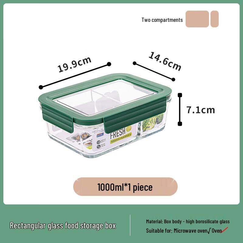Anmai Borosilicate Glass Food Storage Container