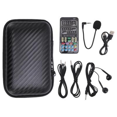 Portable Voice Changer 3.5mm Interface Multiple Modes Small Sound Board Voice Modulator for Phone