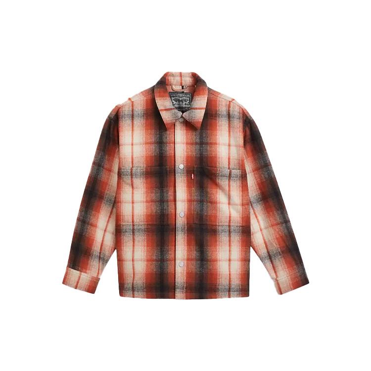 

Levis свободная клетчатая повседневная куртка унисекс куртки A0681-0001 S