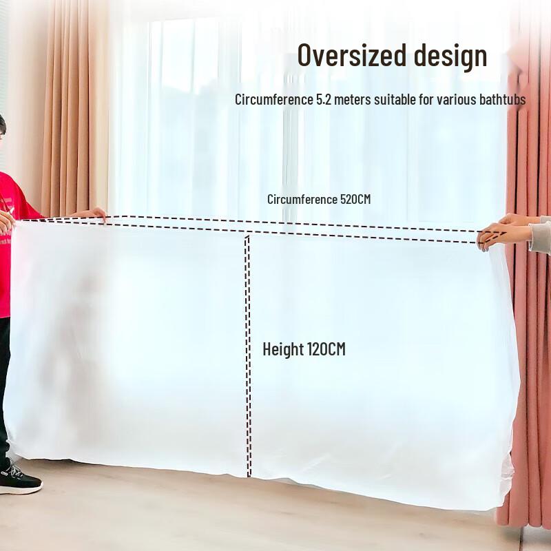 Portable Disposable Bath Tub Liner (3-Pack)