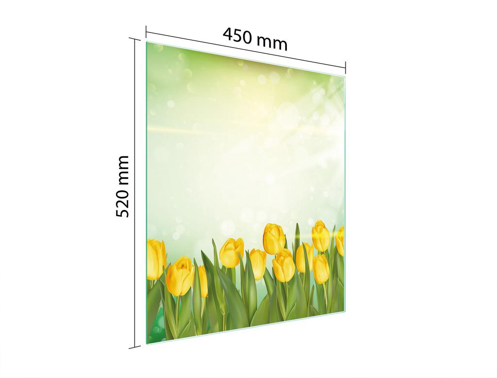 SZKLANA DESKA DO KROJENIA 45x52 TULIPANY