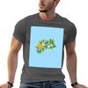 Orange Branch and Flowers TShirt Sports Basic Short Sleeve TShirt