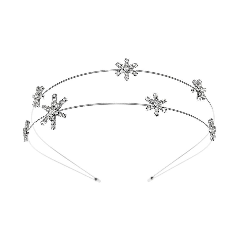 Koreanisches doppellagiges Stirnband mit Strassstern: Elegantes & Stilvolles Tägliches Haaraccessoire