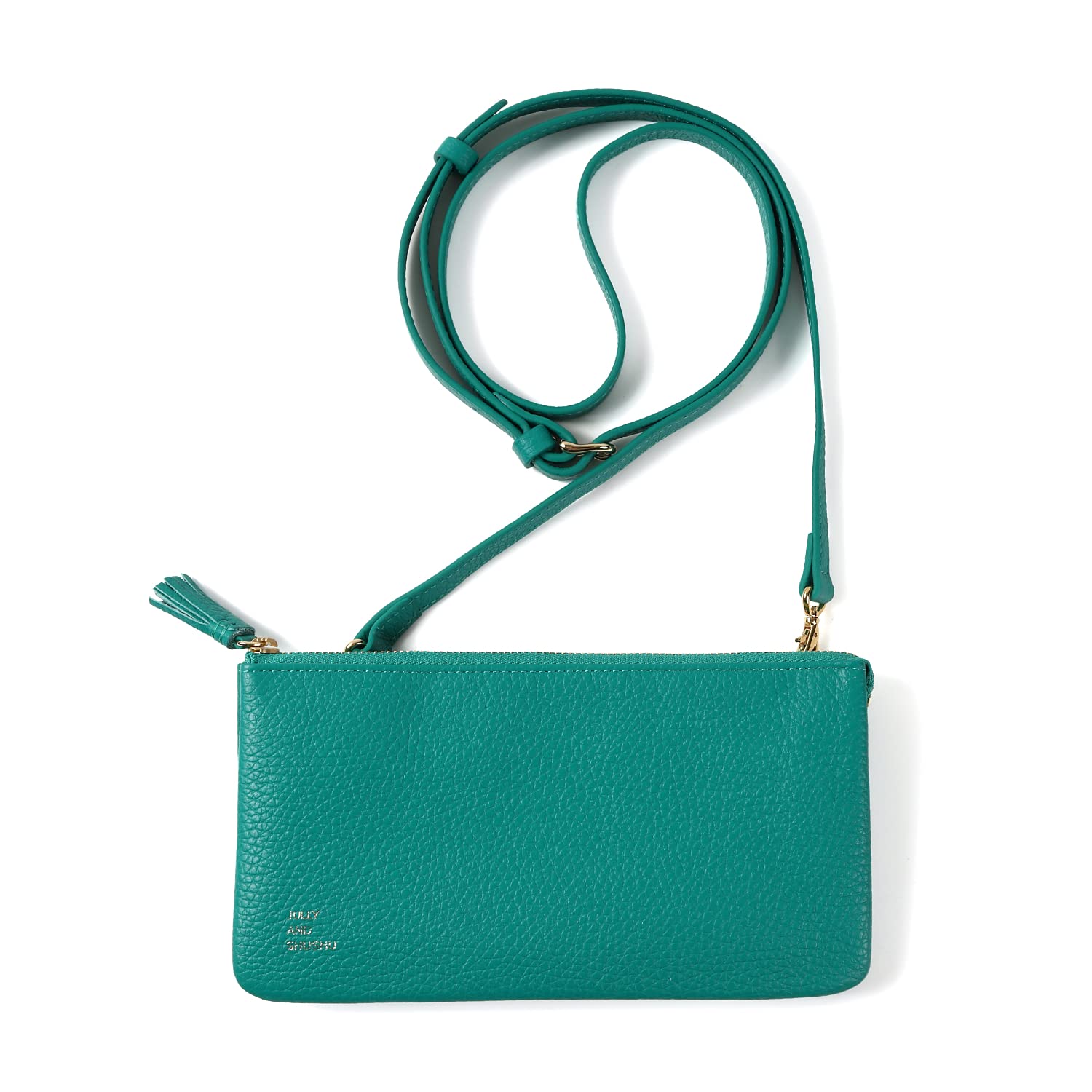 

AND Wallet Shoulder Genuine Leather Present Long Wallet [JULLY SHUSHU] DR2-WS (Emerald) смарагдовий