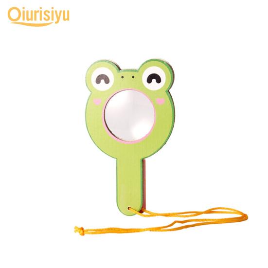 1 Set Practical Easy to Install Cooperation Lightweight Frog Shape Magnifier Educational Toy Kid Supply Kids Magnifier