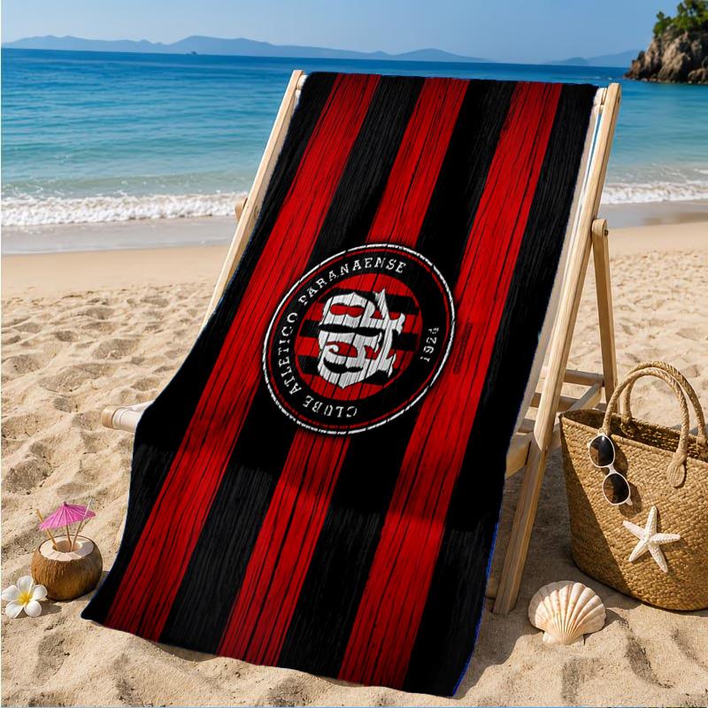 Athletico Football Club Printed Microfiber Beach Towel, Soft And Absorbent, Quick-Dry, Ideal for Summer Travel, Beach Essential, Swimming Pool