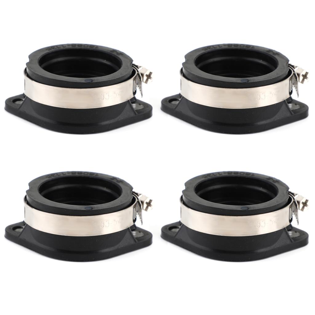 4 Intake Manifold Boots Kit Fit for Kawasaki KZ1000 KZ1100 1981-1982 16065-1135