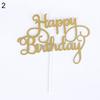 1 ks Veselé narozeniny Dezertový dortový topper Vkládací karta Party laskavosti Dekorace