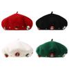 Christmas Beret Cap Women Men Beanie Beret for Holiday Birthday Gift Party