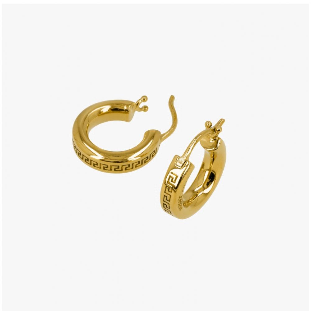 Versace Greca Hoop Earrings 1018958 1a00620 3j000