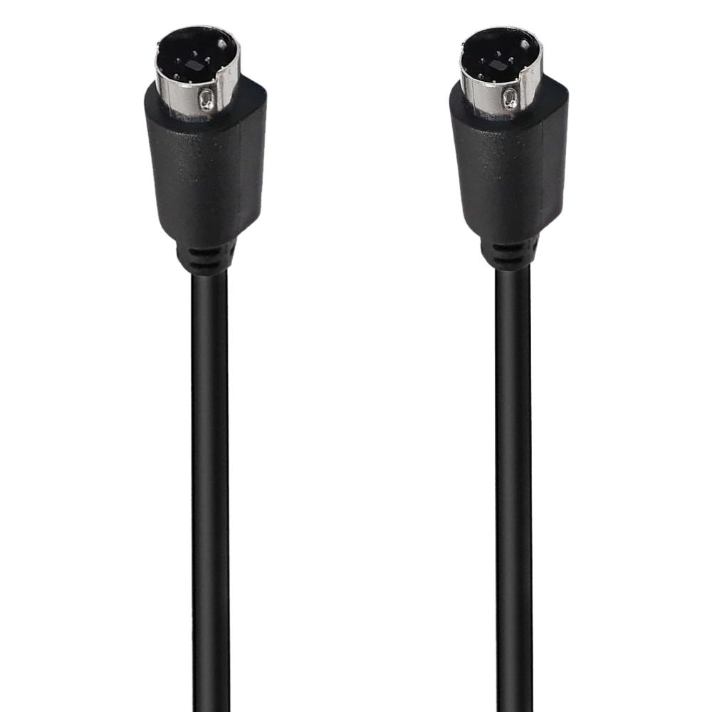 

Кабель S-Video Mini DIN 7-контактний 0,5 м Прямий штекер до штекера Кабель для передачі аудіо та відео A