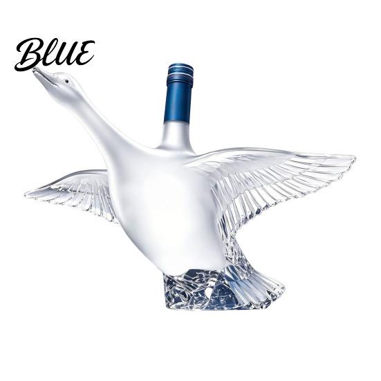 Decorative Liquor Bottle Goose Bird Shape Whiskey Decanter 3D Glass Animal Bar Cabinet Decor for Display 350ml Art Wine Dispenser Home Design