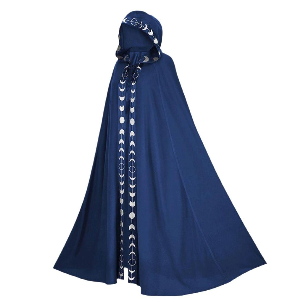 Medieval Renaissance Lace Hooded Cape Cloak for Halloween COS Costume