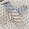 Chinese Stainless Steel Chopsticks 5 Pairs Food Stick Porcelain Pattern Anti-Slip Stylish Non-slip for Home