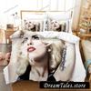 Singer Lady Gaga Sheets Quilt Covers Bedding Dormitory Sheets Bedding Set Soft Warm Bedding Set Luxury Gift Home Textileextile