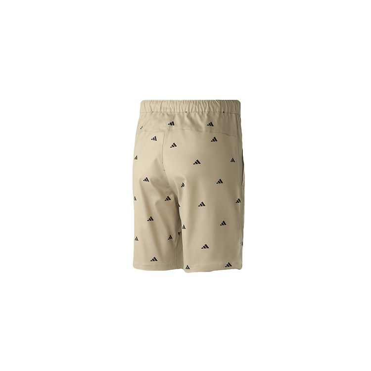 Adidas Shorts With All-Over Logo Print Men Bottoms Brown GJ5105