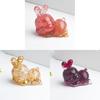 Crystal Rabbit Figurine Gift For Home Office Decor With Natural Gemstone Material