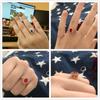 Princess Kate Rings For Women Blue Crystal Wedding Engagement Bridal Promise Marriage Ring For Bride Female Fashion Jewelry R076