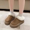 Women's Winter Thick Bottomed Fleece Lined Snow Boots Casual Warm Fashionable Cotton Boots Large Size Snow Boots