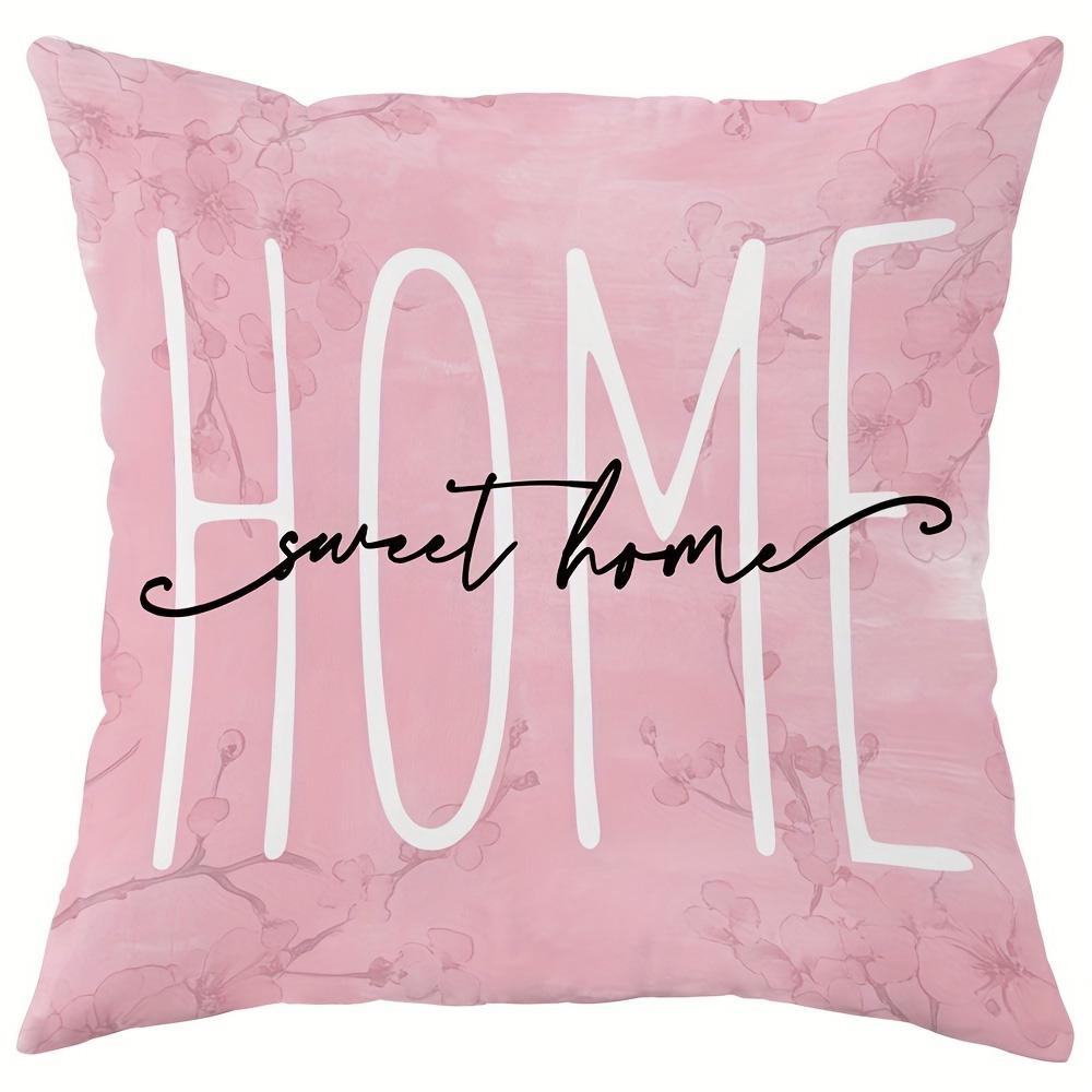 Cherry Blossom Joy pillow cover: embrace spring, pray for home, sofa and chair cushion cover, bedroom room decoration