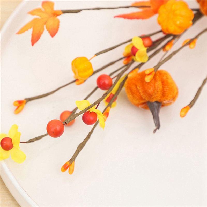 J1UL1N Halloween Decorations, Autumn Maple Leaf Pumpkin Cuttings Bouquets, Halloween Home Decorations, Decorations