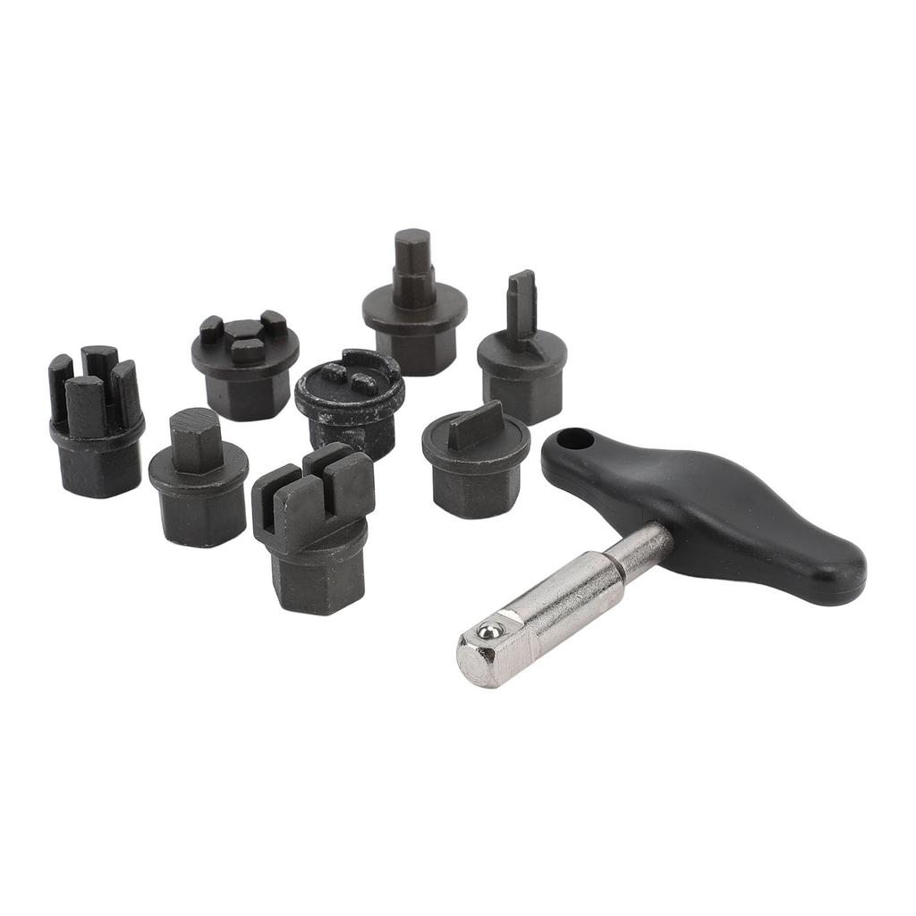 9Pcs Oil Pan Drain Plug Repair Kit Portable Versatile Oil Sump Drain Plug Tool Set for Plastic Oil Pan Oil Drain Plug